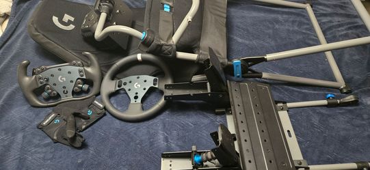 Logitech RS Racing Sim Bundle – Wheel, Load Cell Pedals, Challenge X Seat – Like New
