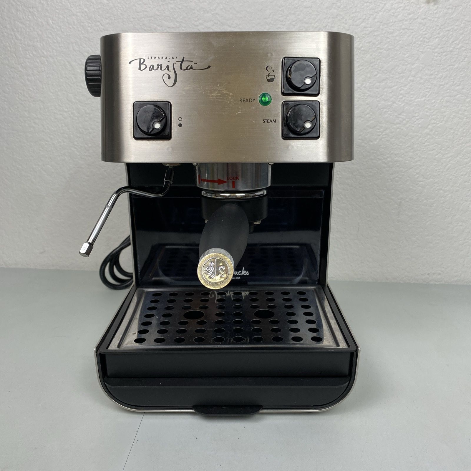 Starbucks Barista Saeco Italy Espresso Machine SIN 006 Gray