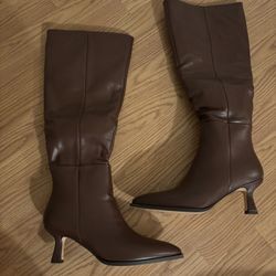 Brown Knee High Boots 