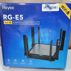 Reyee WiFi 6 Router AX3200 Wireless Internet High Speed Smart Router with 8 Omnidirectional Antennas, Dual Band Gigabit Computer Router 