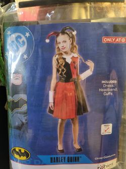 Girls Harley Quinn Halloween costume size 6. 