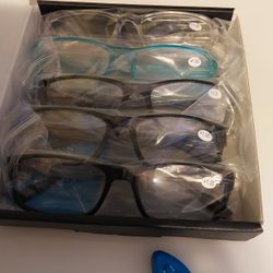 5 Pairs +1.00  Reading Glasses Blue Light Blocking (37)