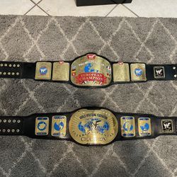 Wwf Euro Belt And Wwf Ic Belt 