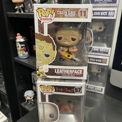 Leatherface and Sam horror pops