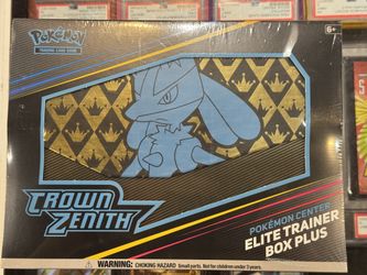 Crown Zenith Pokemon Center Elite Trainer Box Plus
