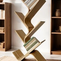 Imbler Artistic Bamboo Bookshelf