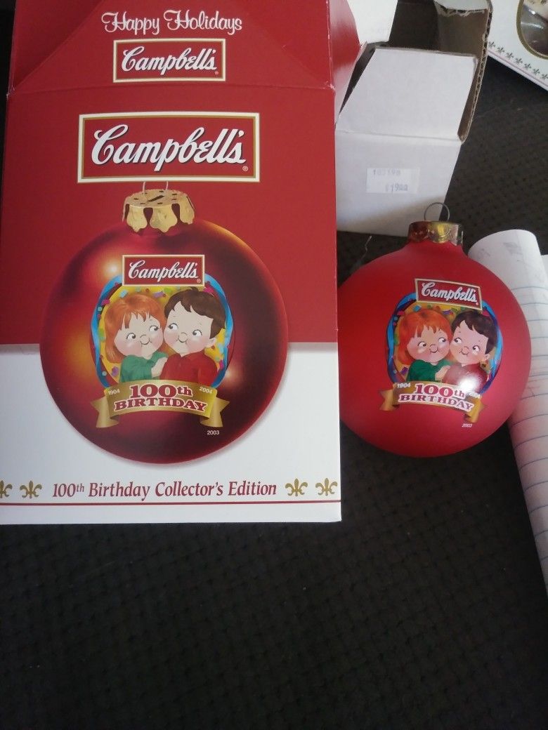Campbell's Soup 100th Anniversary Christmas Bulb