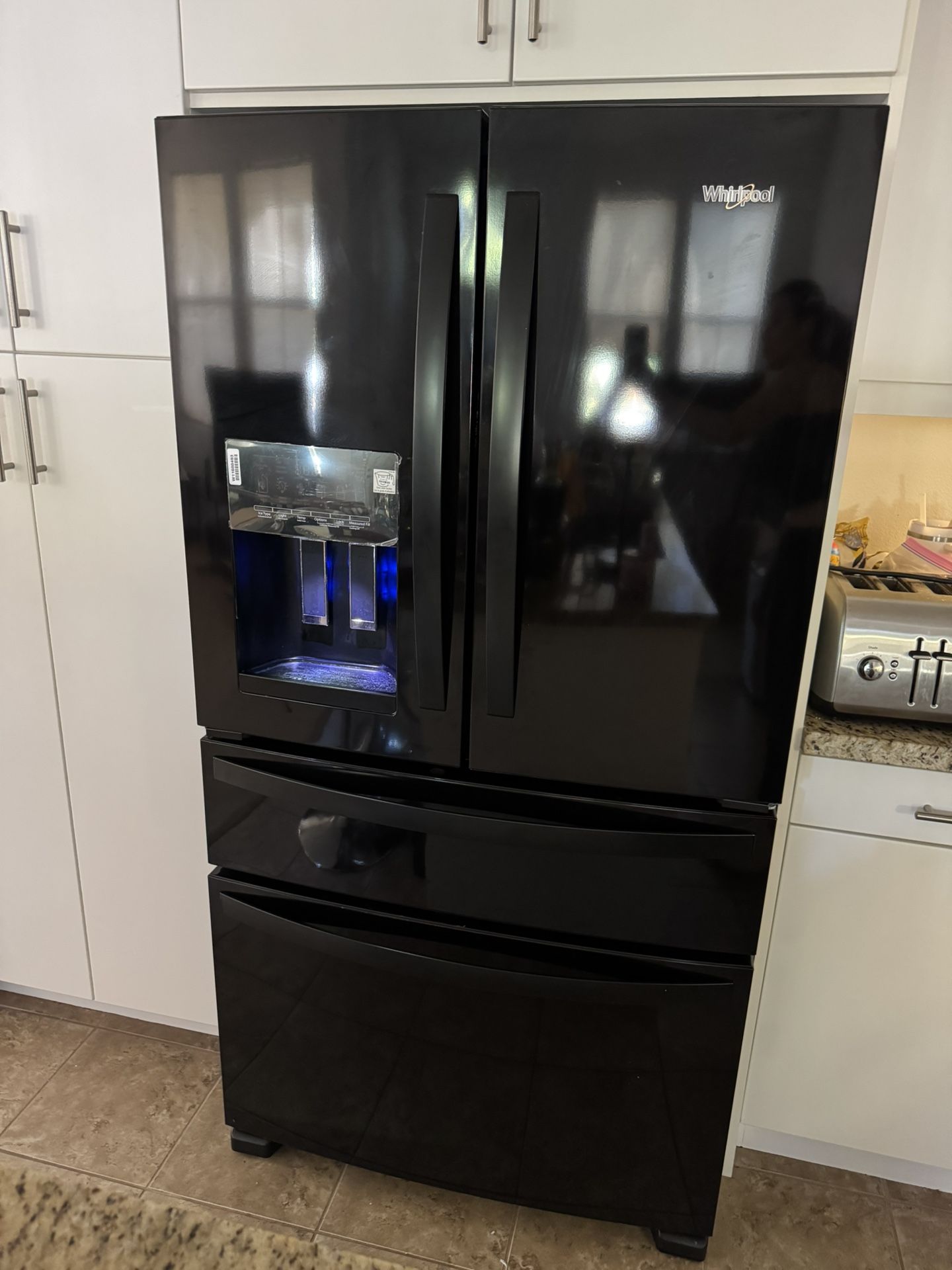 Whirlpool 25 Cu. Ft. French Door Refrigerator in Black