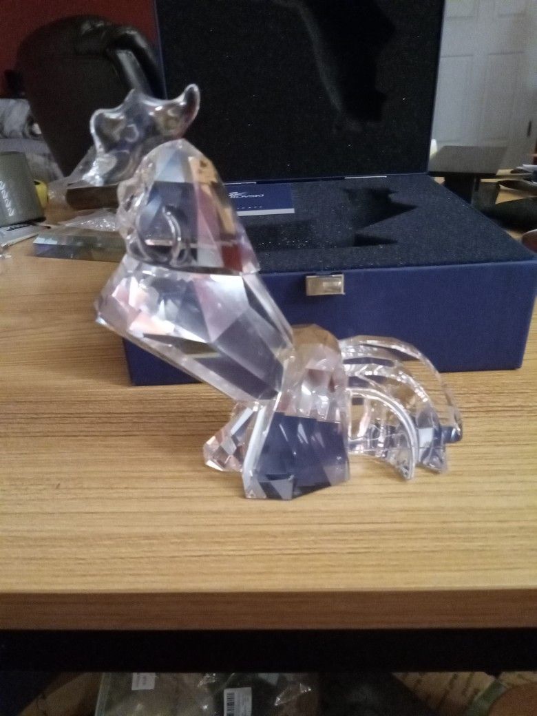 Swarovski Crystal Rooster Figurine. NIB