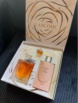 Lancôme La Vie Est Belle Inspirations Perfume Gift Set.  BRAND NEW. FULL SIZE PERFUME, TRAVEL SIZE PERFUME & FULL SIZE LOTION.