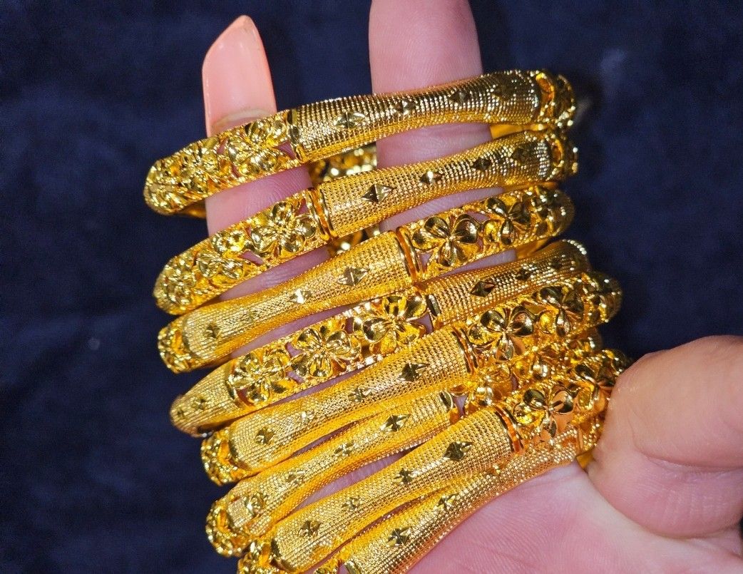 Dubai GOLD BRACELETS BANGLES 8CT