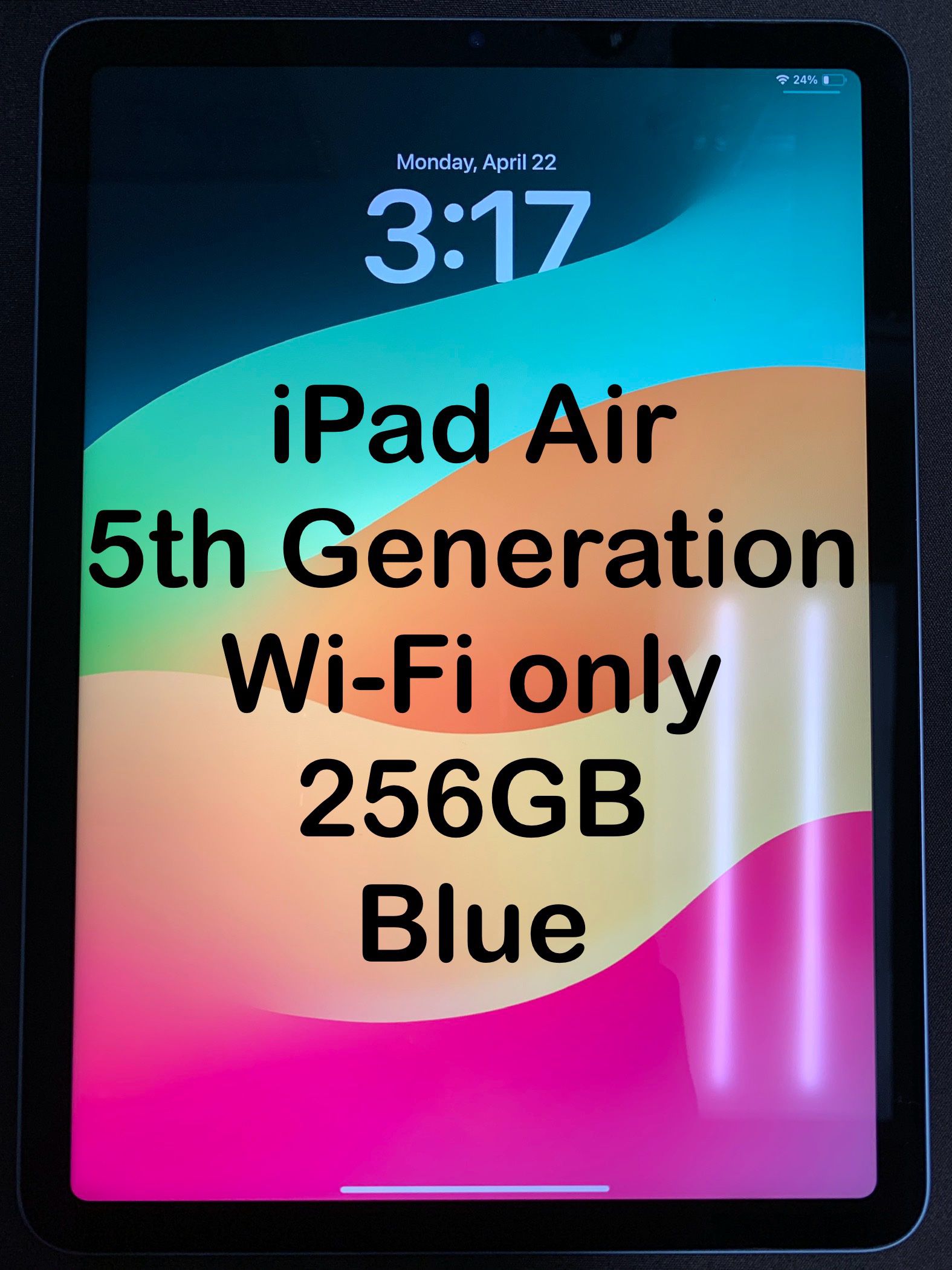 Wi-Fi iPad Air 5 256GB - Come with a Charger and a 20W Box!