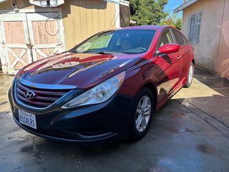 Hyundai Sonata Sedan Red salvage