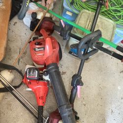 3 Weed Eaters 1 Leaf Blower (needs Repair)