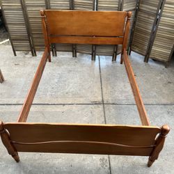 Full bed frame solid maple by Empire Furniture company  **Need slats*** 81 3/4 W x 58 D x 39 H  