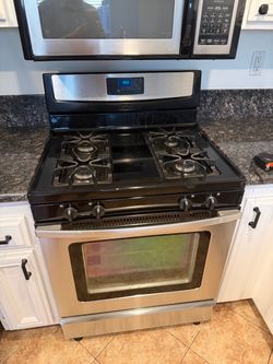 Stainless Steel Gas Range with 4 Burners