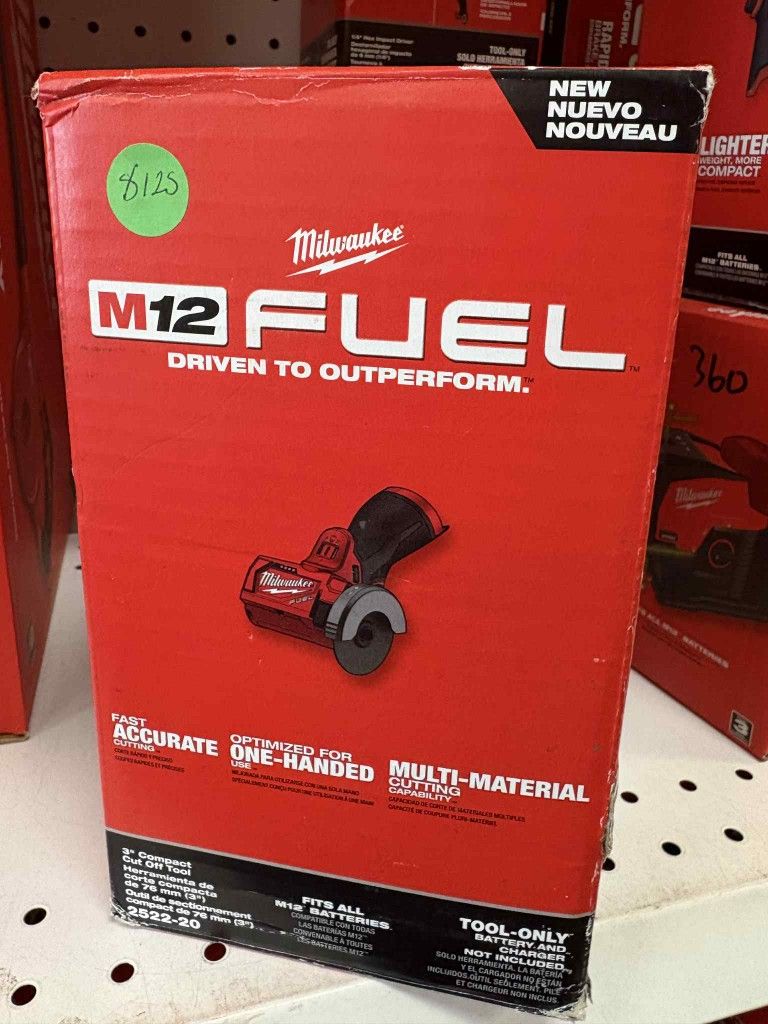 Milwaukee New 3" Cut Off M12
