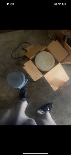 2 Round  Buffer Polishers $25 each or if you buy both I’ll do $40 for both