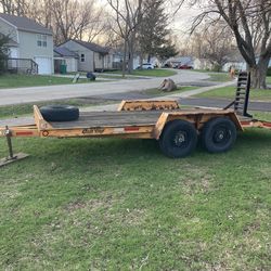 Trailer flatbed Equipment hauler