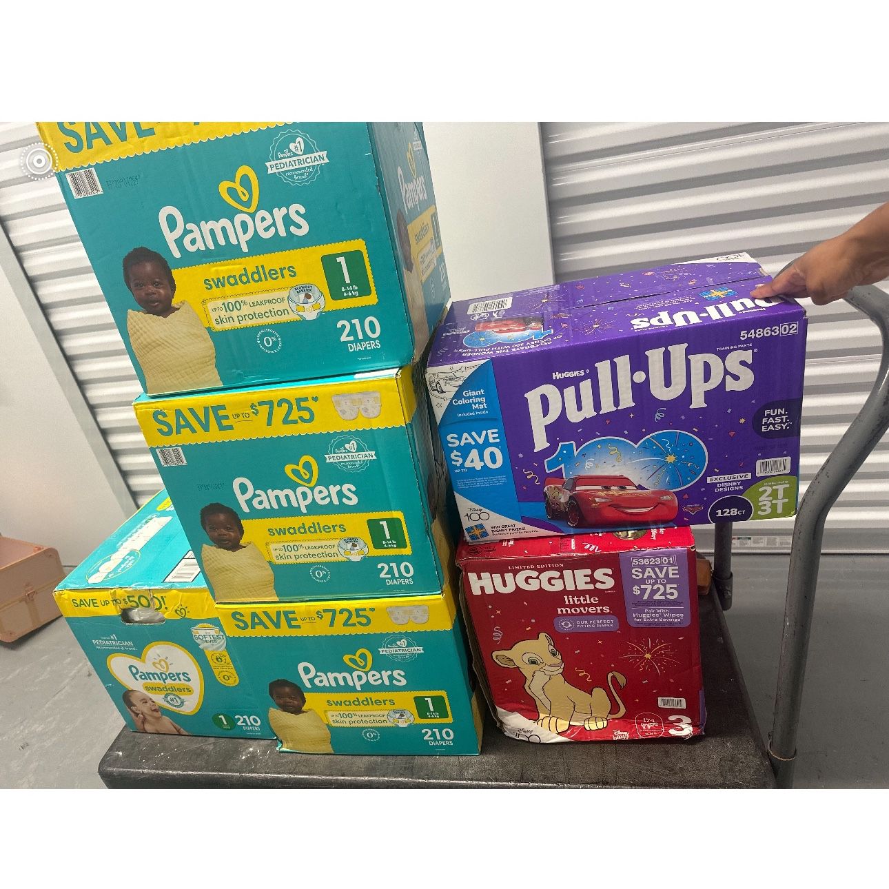 Pampers , ALL New Unopened Boxes 1for40  & 4 For 135