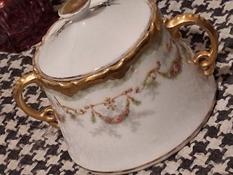 antique  beautiful  sugar dish