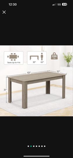Gray oak wooden table top