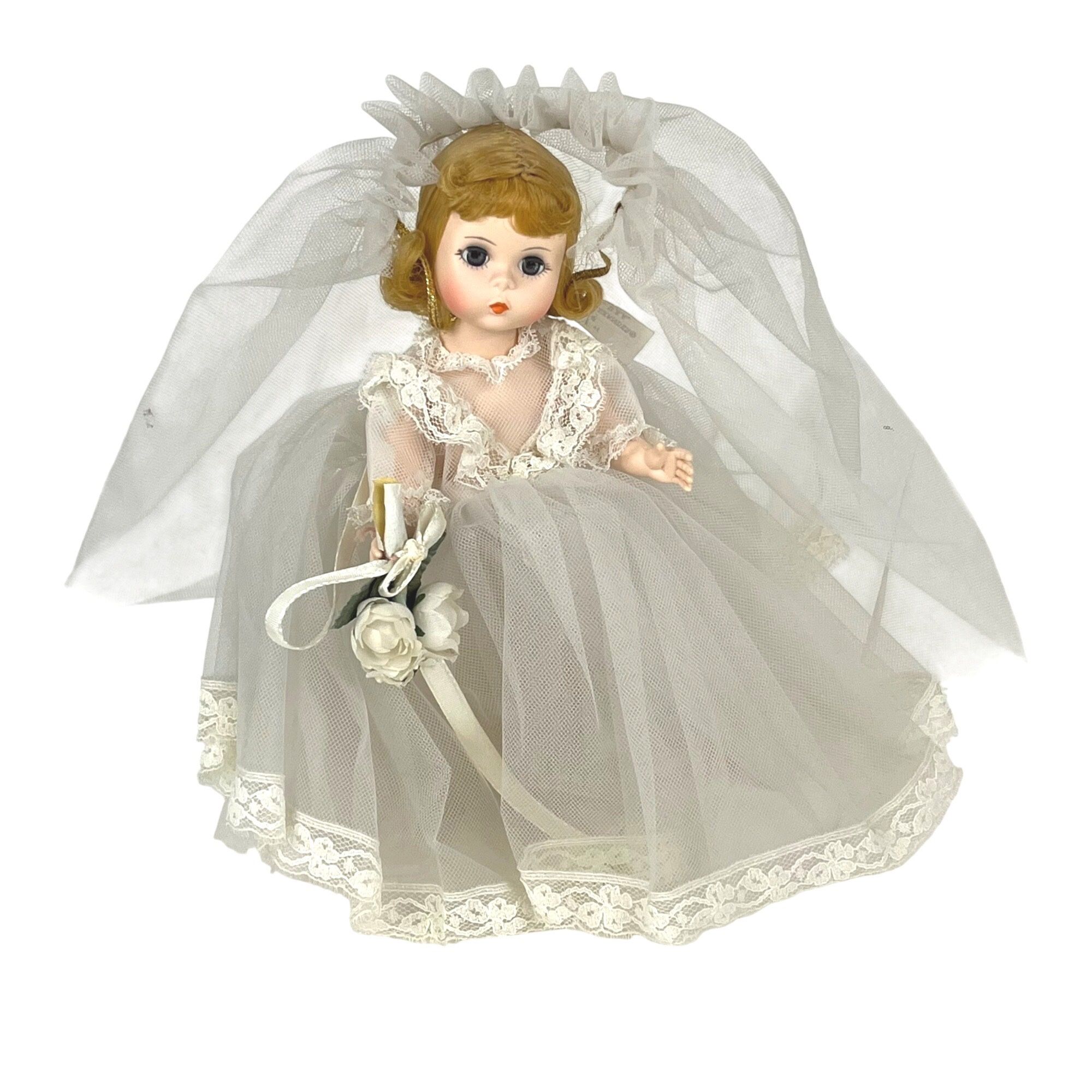 Vintage Madame Alexander Bride Doll 435 Blonde with Box