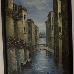 Large Venice Oil Painting 