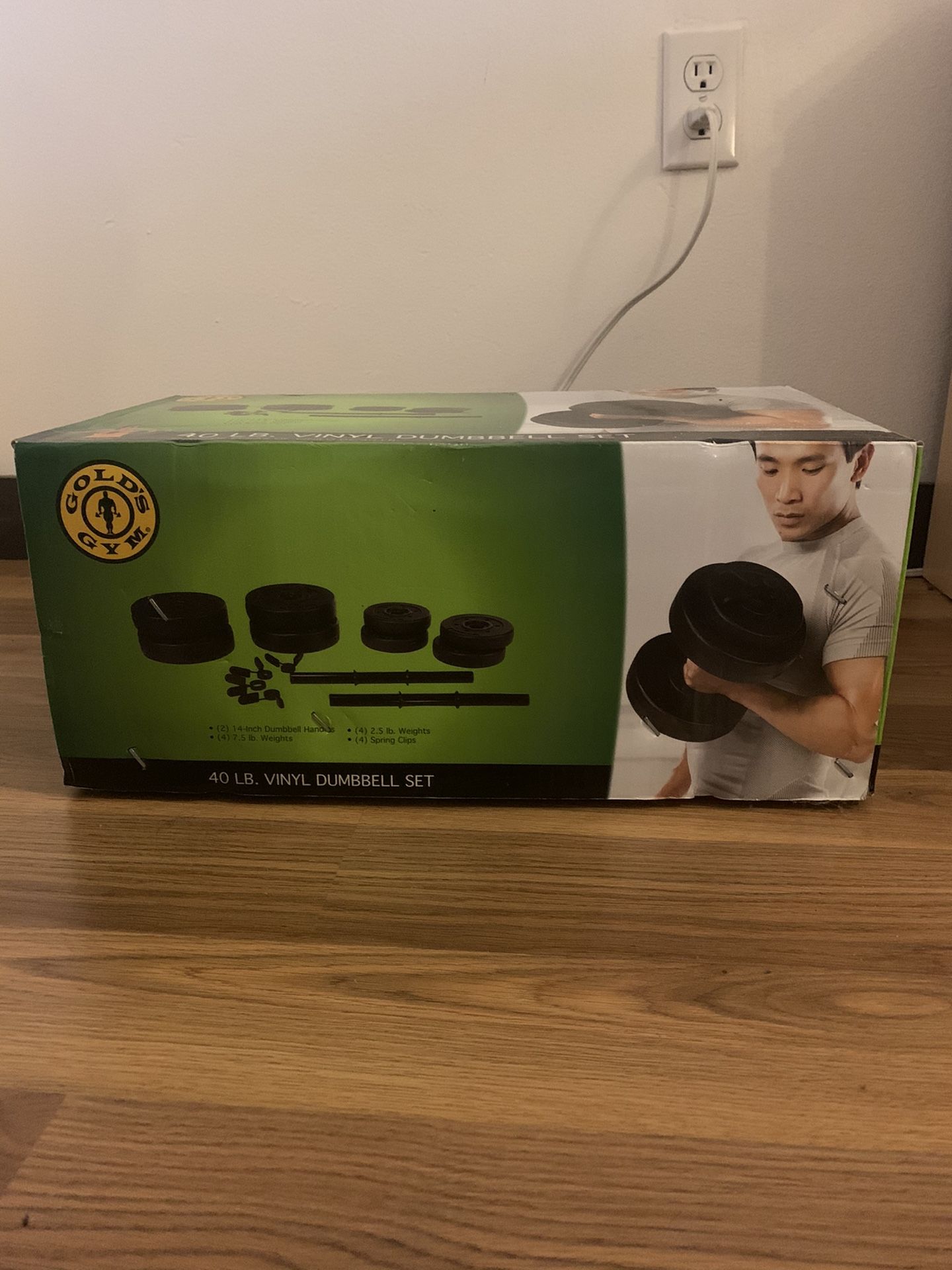 Gold’s Gym- 40lb Vinyl Dumbbell Set