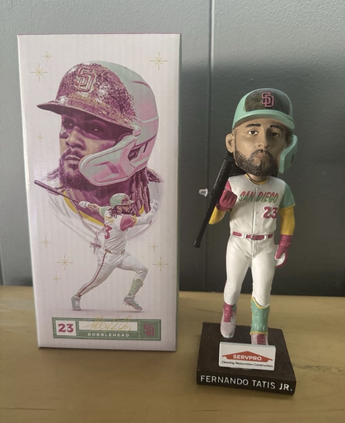 Brand New San Diego Padres Fernando Tatis JR batflip bat flip Bobblehead SGA 6/23/25 SOLD OUT! Brand new two available $50 each Also have various ot