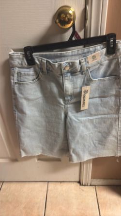 Denim Fray Jorts,