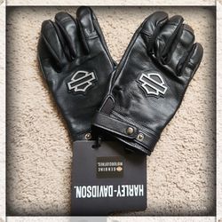 Harley-Davidson Leather Men's Riding Gloves Size Large NWT