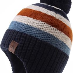 Moon Kitty Baby Boys Hats Toddler Beanies for Boys Winter Fleece Winter Hat Boys