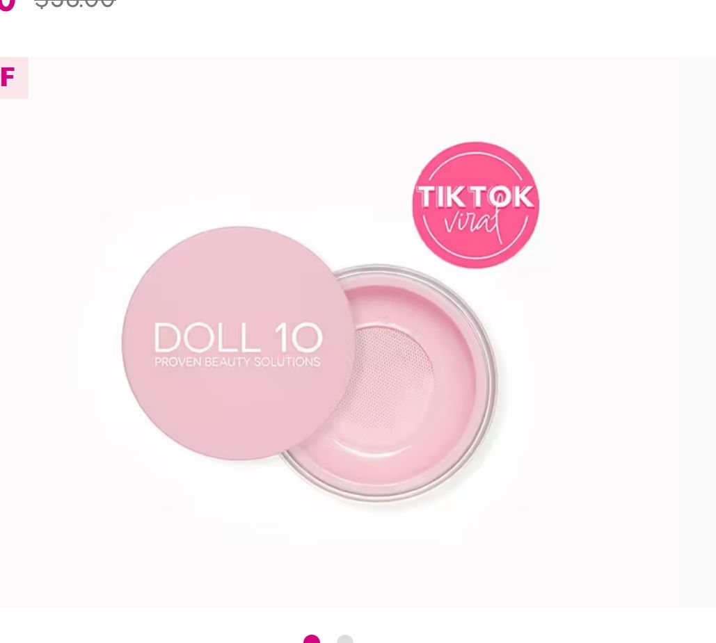 Doll 10 Doll Skin Brightening Pink Powder 6 g - 0.21 oz Sealed New in Box!