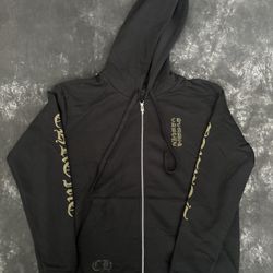 New Chrome Hearts Vertical Logo Zip Olive 
