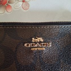 COACH Brown Black Wallet
