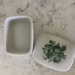 Haviland vintage porcelain handpainted soap dish