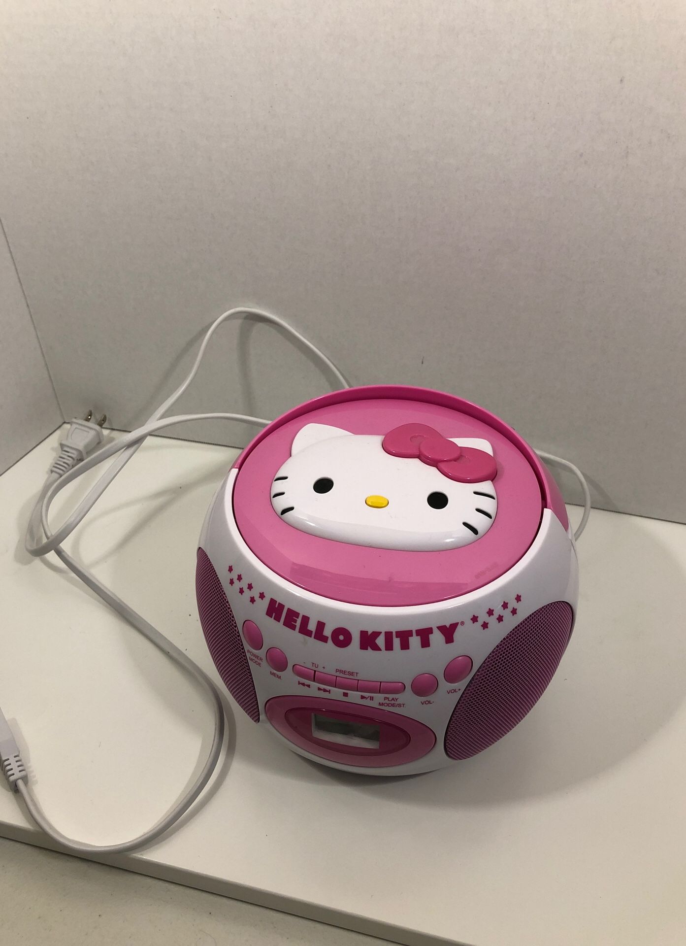 Hello kitty CD player radio