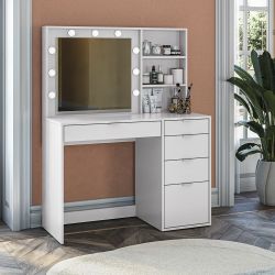 New Makeup Vanity in Box - White - 5 Drawer with 3 shelves. Perfect gift for the holidays