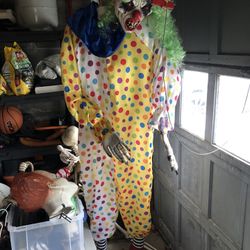 Life Size Clown Halloween Prop