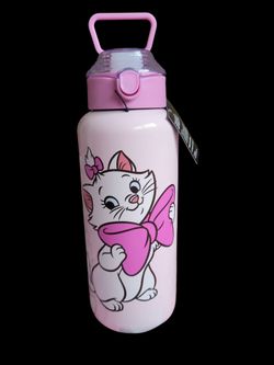 "Marie" 32oz  Water Bottle W/ Flip-Top Lid