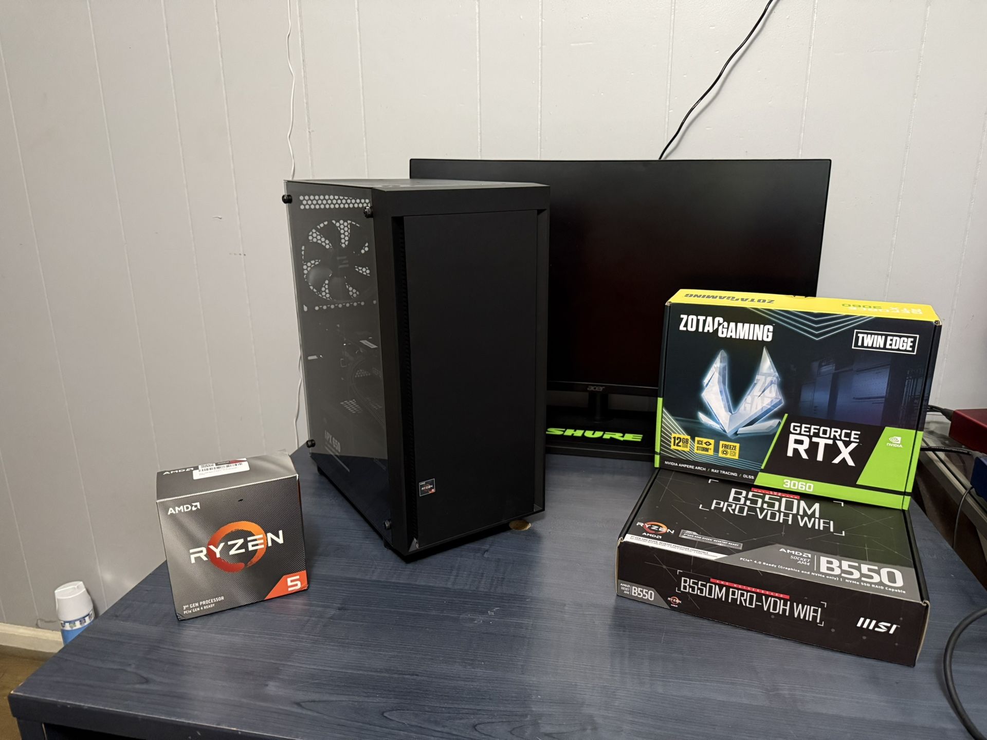 💥 Gaming PC – RTX 3060, Ryzen 5, 16GB RAM, 500GB SSD + 1TB, WiFi, Windows 11 – New Build 