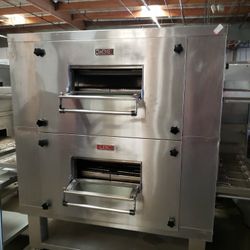 Used LBC Double Conveyor Pizza Oven Natural Gas 