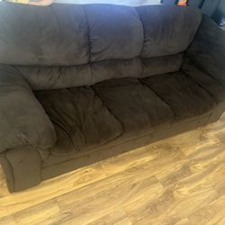 Brown L Shape Couches! Ok Condition