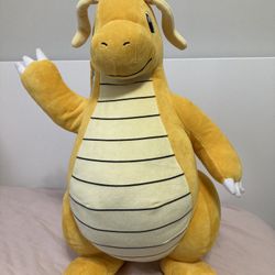 Pokémon Dragonite Large plush 24in Dragon Yellow Type Big Size Doll Cute Kid Gam