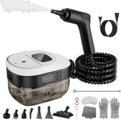 Steam Cleaner, Steamer for Cleaning, 2500W Pressurized Steam Cleaner with 12 Attachments, Portable Steamer Cleaner for Home Car Kitchen Bathroom Furni