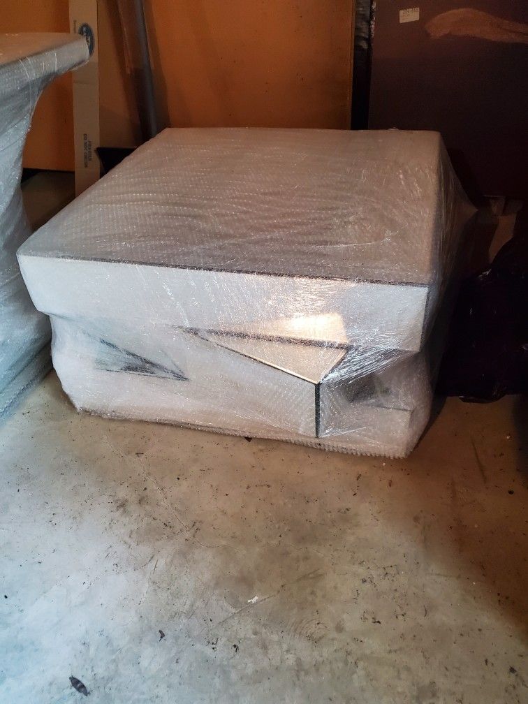 Mirrored Glass Tables (Currently Wrapped In Movers Plastic,for Safe Transport)