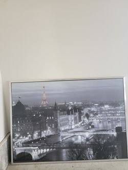 Extra Large Framed Print Of Paris