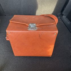 Vintage Hiroshima Leather camera bag Made in Japan Mid-Century