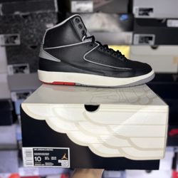 Size 10 - Jordan 2 “Black cement” 